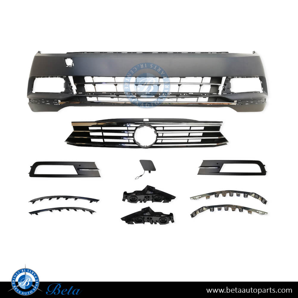 Front Bumper Assy Euro Highline for Volkswagen Passat 2015-2019 models, Part Number 3G0807217F Front Bumper Assy Euro Highline for Volkswagen Passat 2015-2019 models, Part Number 3G0807217F